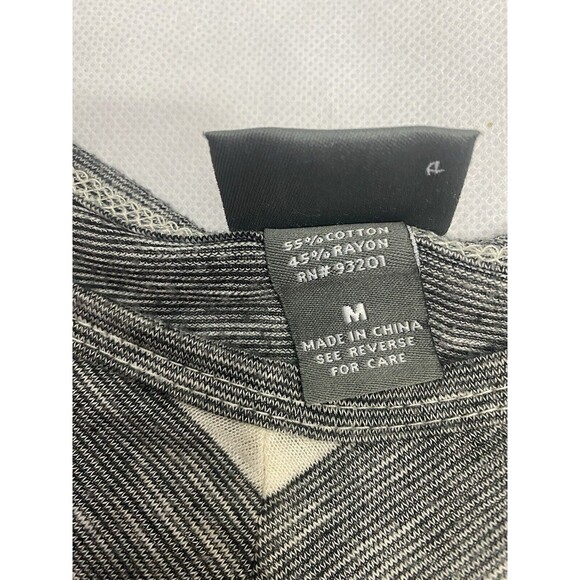 Dots Women Medium Gray And White Striped Blouse - Picture 6 of 8